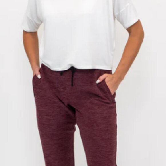Maroon Jogger Pants Coalatree - Picture 1 of 6